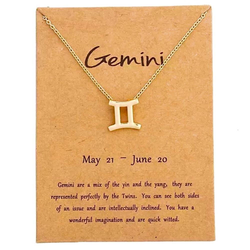 Minimalist Zodiac Sign Minimalist Charm Necklace - Picture 6 of 16